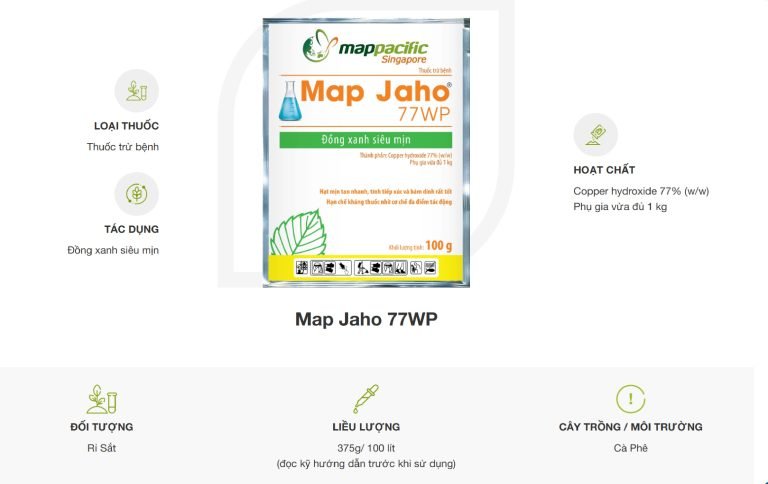Thuốc trừ bệnh Map Jaho 77WP