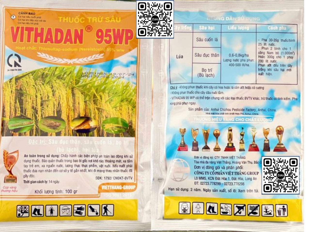 Thương hiệu: Thương hiệu khác Vithadan 95WP - 100gr